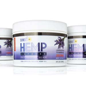 sunset hemp pain creams collection